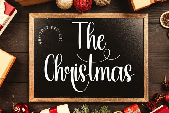The Christmas Font Poster 1