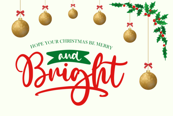 The Holly Merry Font Poster 3