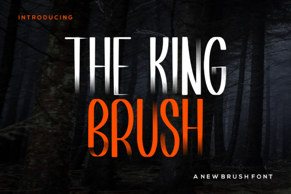 The King Brush Font Poster 1