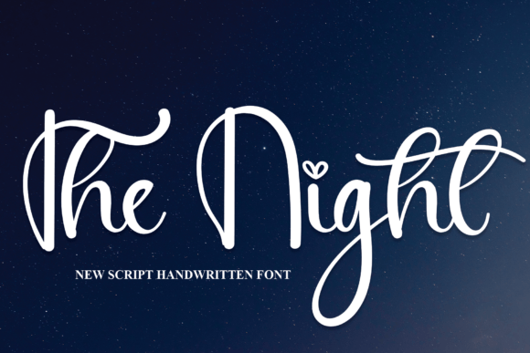 The Night Font Poster 1