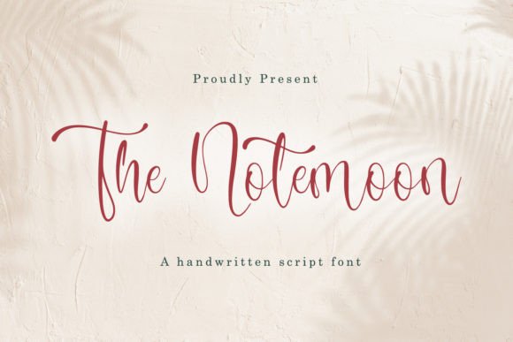 The Notemoon Font