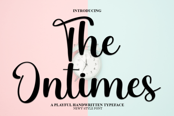 The Ontimes Font Poster 1
