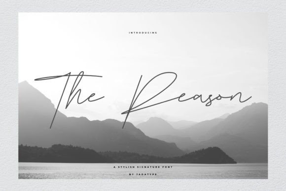 The Reason Font Poster 1