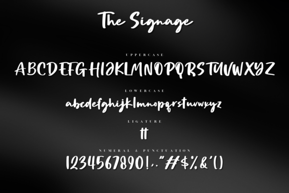 The Signage Font Poster 7