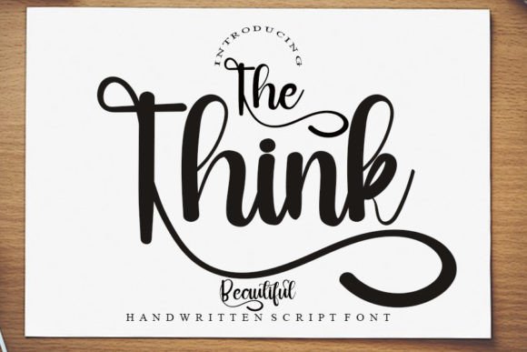 The Think Font Poster 1