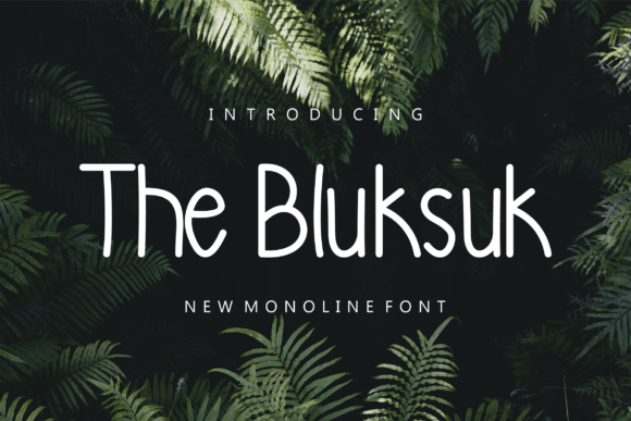 Thebluksuk Font Poster 1