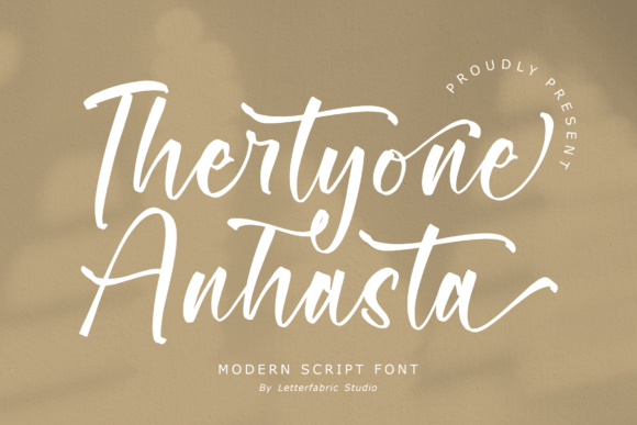 Thertyone Anhasta Font Poster 1