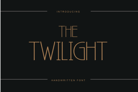Thetwilight Font Poster 1