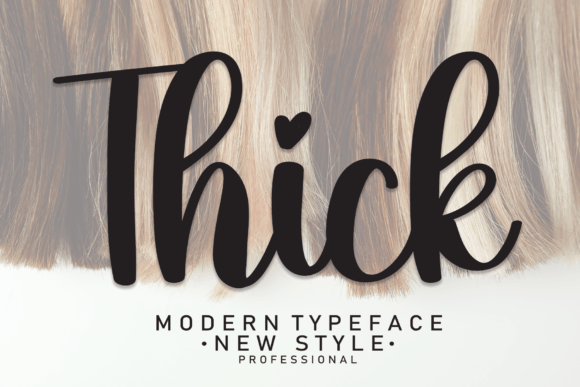 Thick Font Poster 1