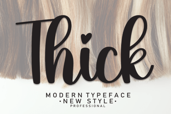 Thick Font