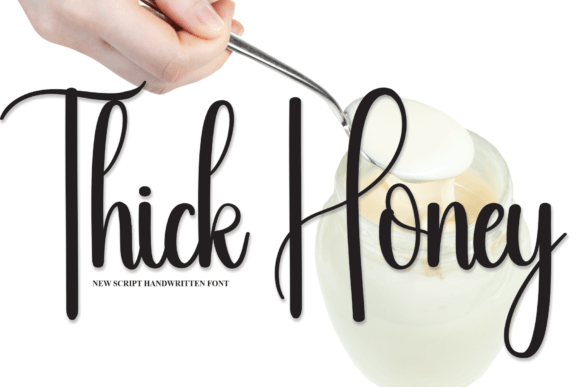 Thick Honey Font Poster 1