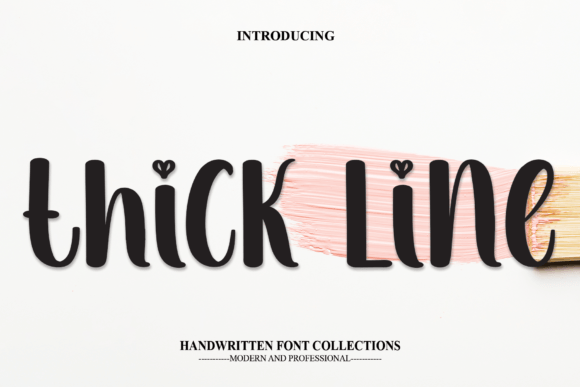 Thick Line Font