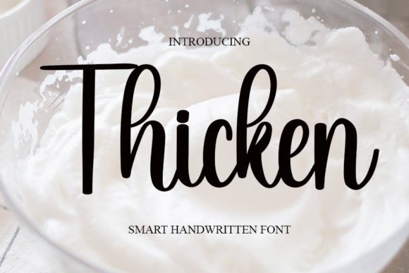Thicken Font Poster 1