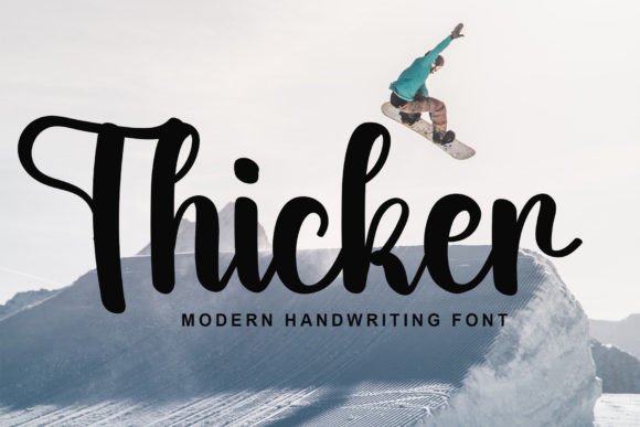 Thicker Font Poster 1