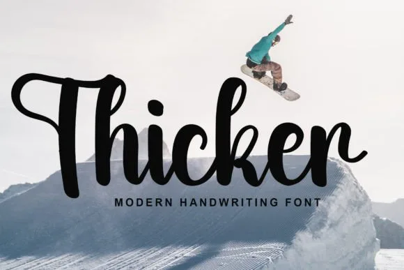 Thicker Font Poster 1
