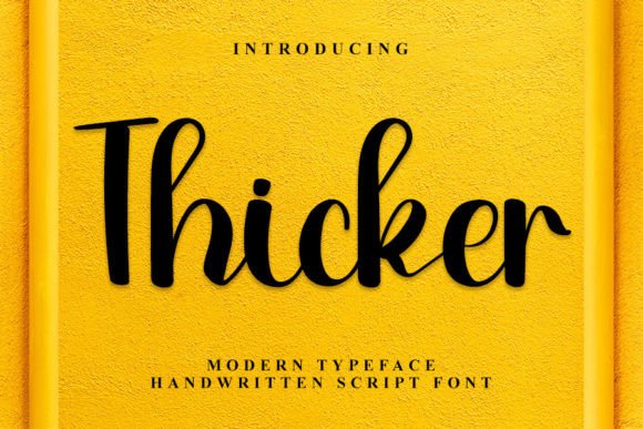 Thicker Font Poster 1