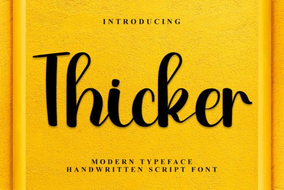 Thicker Font