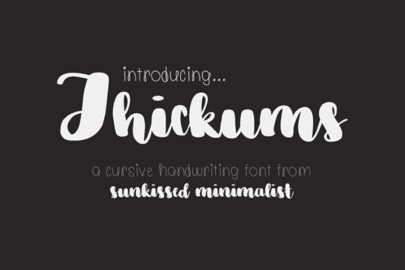 Thickums Font
