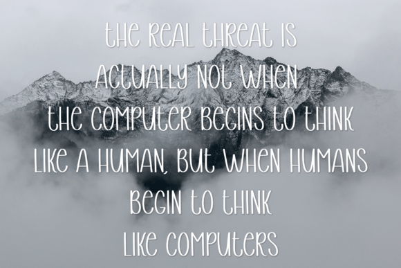 Thingking Font Poster 6