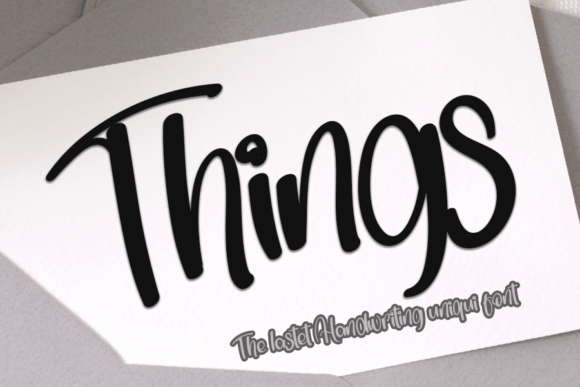 Things Font Poster 1