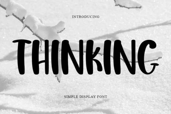 Thinking Font Thinking Font Poster 1
