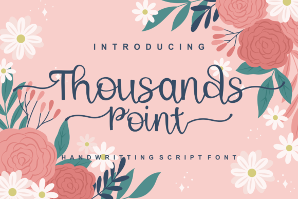 Thousand Point Font Thousand Point Font Poster 1