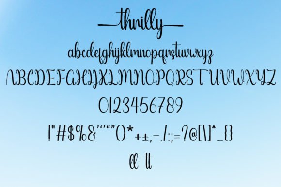 Thrilly Font Poster 6