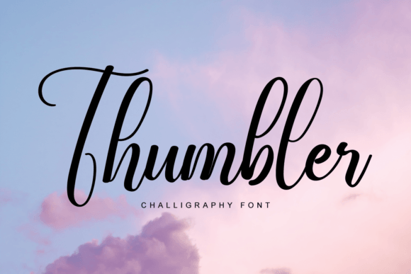 Thumbler Font Poster 1