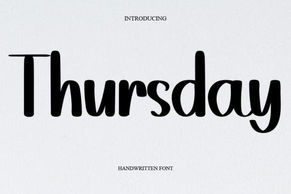Thursday Font Poster 1