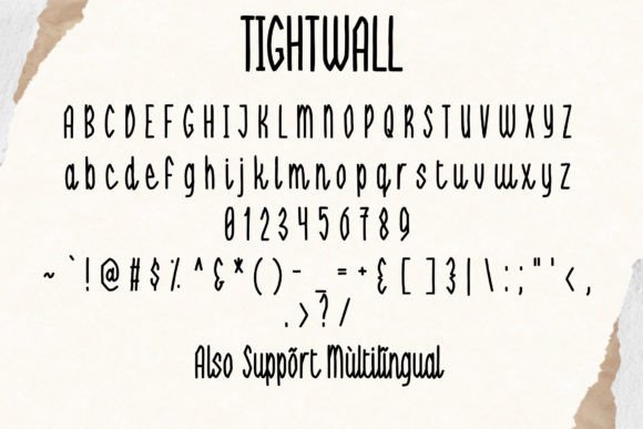 Tightwall Font Poster 6