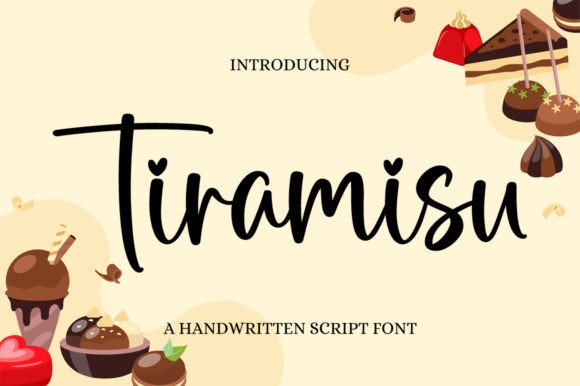 Tiramisu Font Poster 1