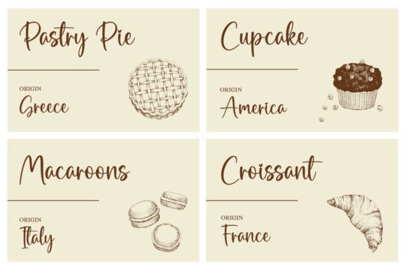 Tiramisu Font Poster 4