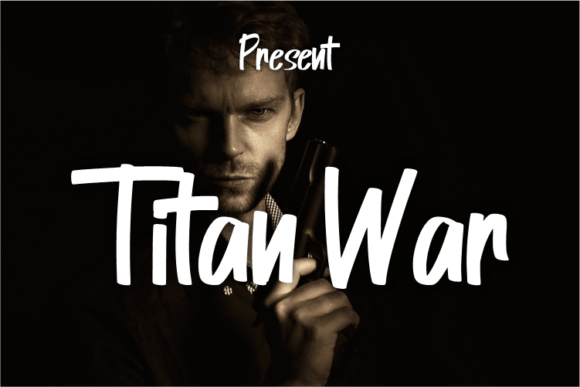 Titan War Font Titan War Font Poster 1