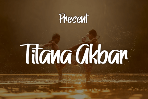 Titana Akbar Font Poster 1