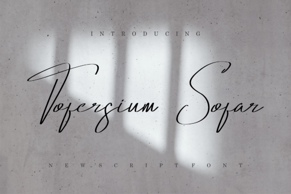 Tofersium Sofar Font Tofersium Sofar Font Poster 1