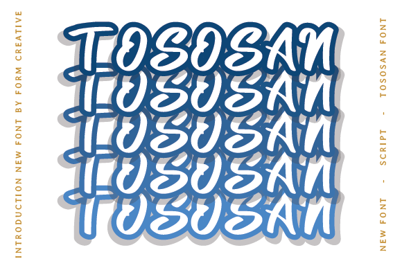 Tososan Font Poster 1