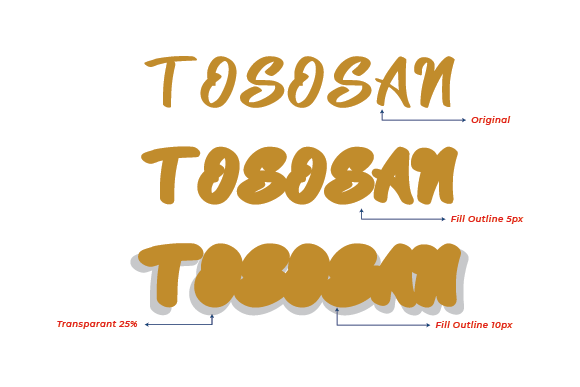 Tososan Font Poster 2