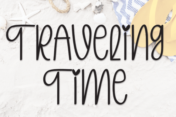 Traveling Time Font Poster 1
