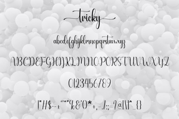 Tricky Font Poster 6