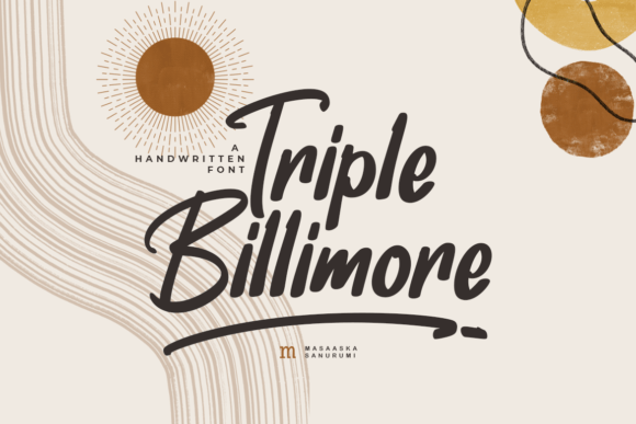 Triple Billimore Font Poster 1