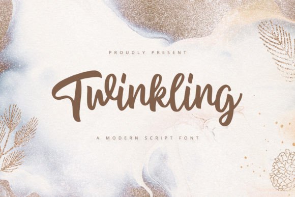 Twinkling Font Poster 1