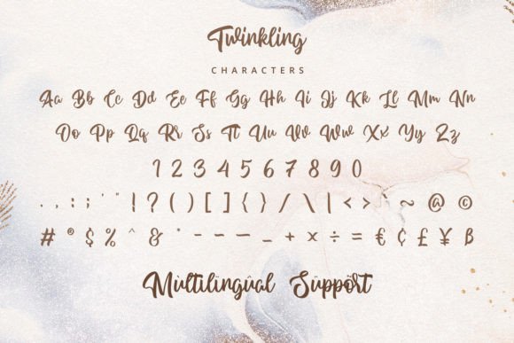 Twinkling Font Poster 10
