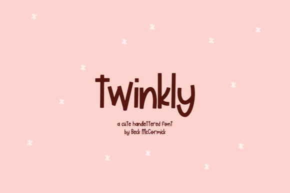 Twinkly Font Poster 1