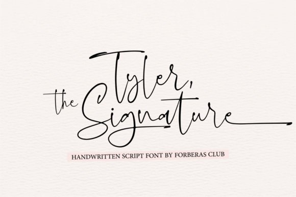 Tyler the Signature Font Tyler the Signature Font Poster 1