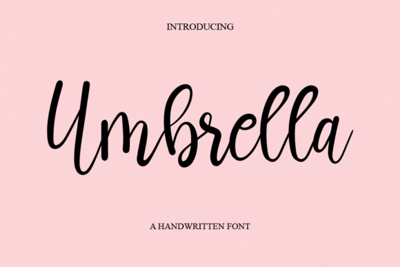 Umbrella Font Poster 1