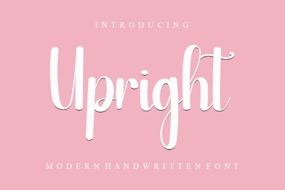 Upright Font