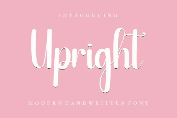 Upright Font Upright Font Poster 1