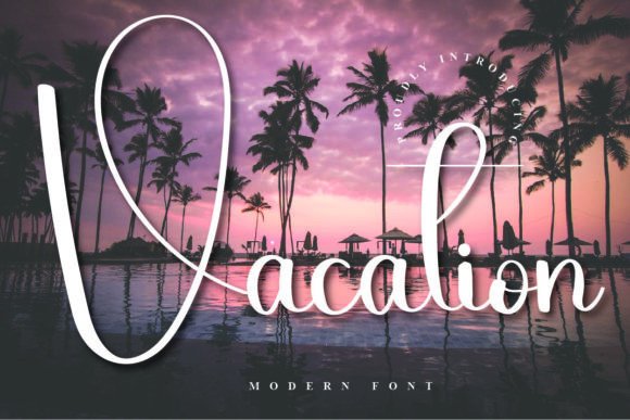 Vacation Font Poster 1