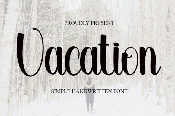 Vacation Font Poster 1