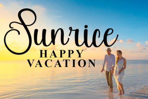 Vacation Font Poster 4